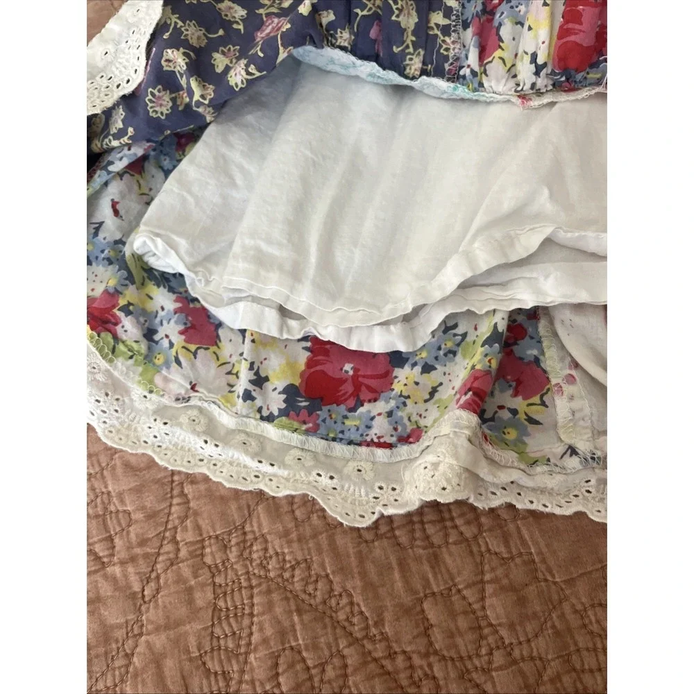 CUTEY COUTURE Whimsical Layered Multi Pattern Ruffled TWIRL DRESS 5/6‎ Years
